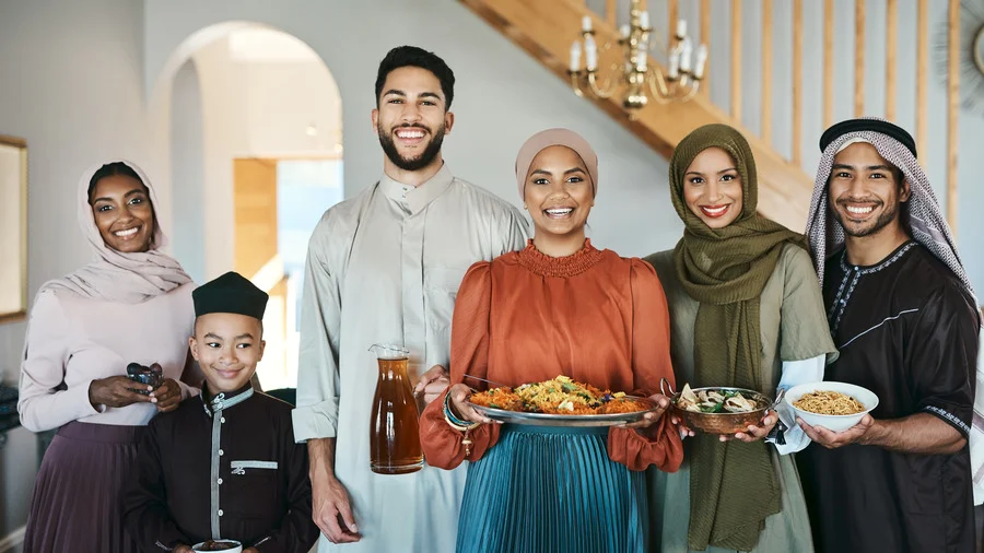 Family celebrating Eid in Dubai