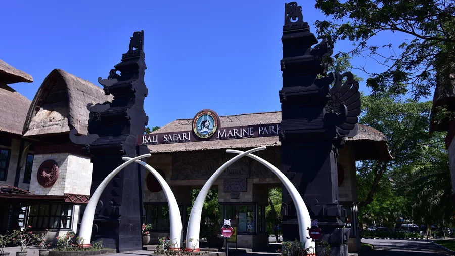 Entrance of Bali Safari and Marine Park, a must-visit destination in any Bali travel guide.