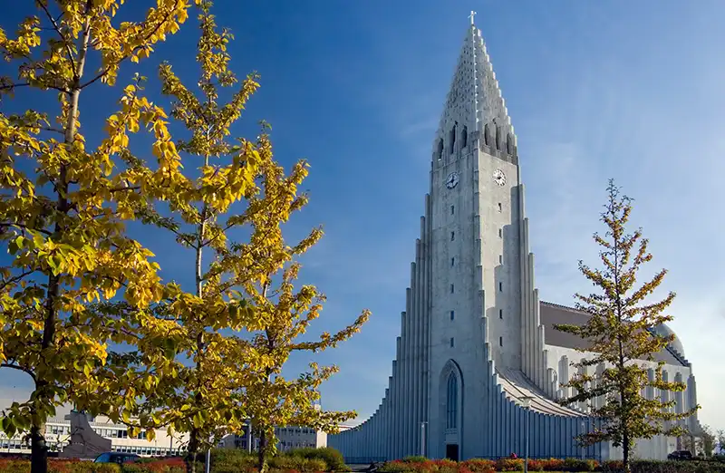 Hallgrimskirkja church, a must-visit landmark in Reykjavik, featured in a 3-day travel itinerary