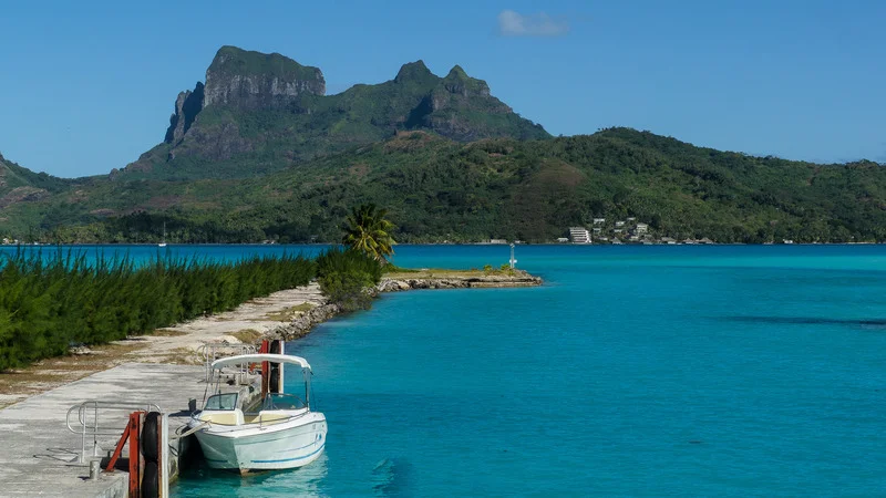 First day of a Bora Bora 7-day itinerary, relaxing on a pristine beach.
