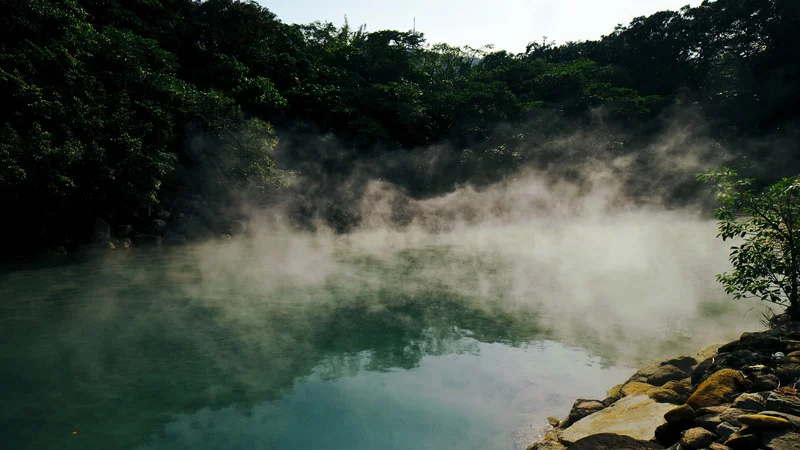 Beitou hot springs in Taiwan, a tranquil sanctuary offering relaxation and healing waters.